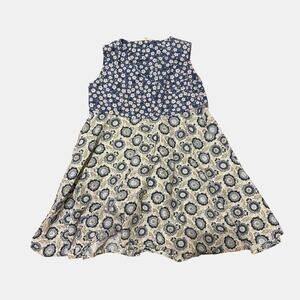 Boutique Kiwi Industries Toddler Dress Blue Cotton USA 3T